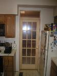 Single Swing Interior Glass Door with Transom above 