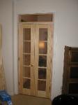 Double Swing Interior French Doors with Transom